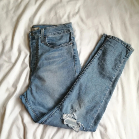 Levi's Wedgie Skinny Jeans in Arctic Freeze High Rise Button Fly Ankle 30 (10) - Picture 15 of 16